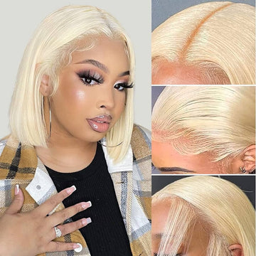 HD Transparent 180 Density Human 613 Blonde Lace Front